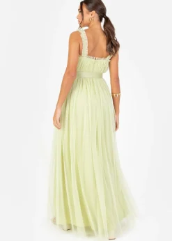 Dresses>Anaya with Love Recycled Spring Green Wrap Strappy Maxi Dress