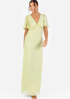 Dresses>Anaya with Love Recycled Spring Green V Neck Maxi Dress