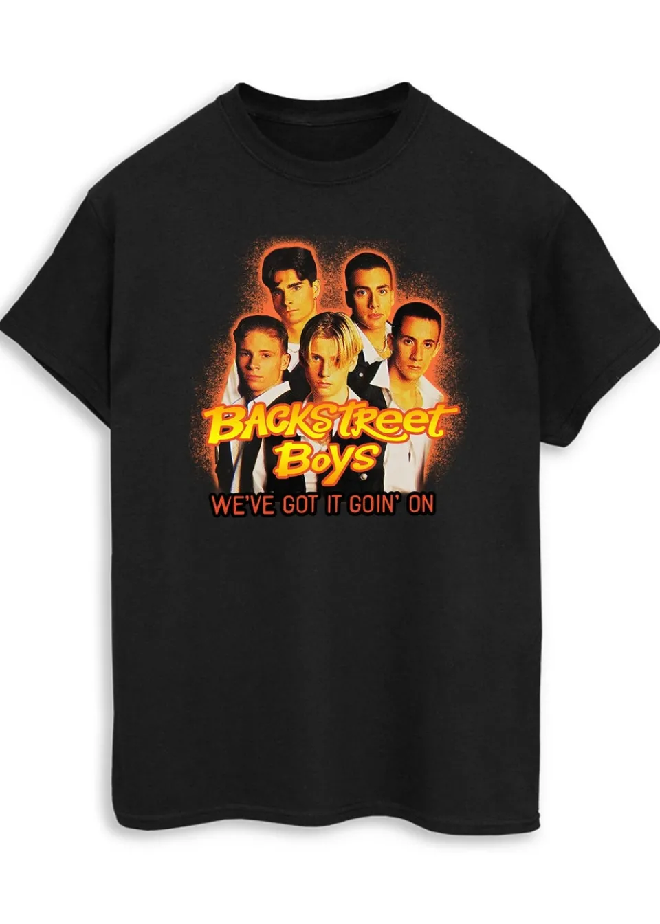 T-Shirts>Backstreet Boys We've Got It Women Black Boyfriend Fit Music T-Shirt