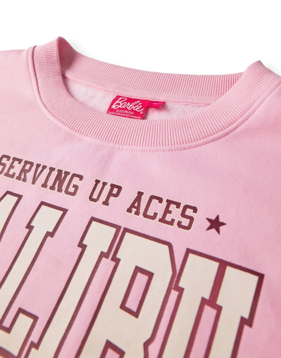 Loungewear>Barbie Pink Malibu Club Sweatshirt