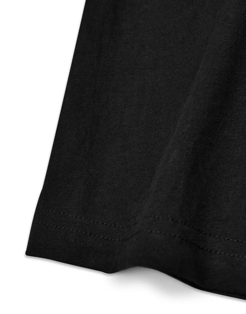T-Shirts>Betty Boop Heart Black Cropped Short Sleeved T-Shirt