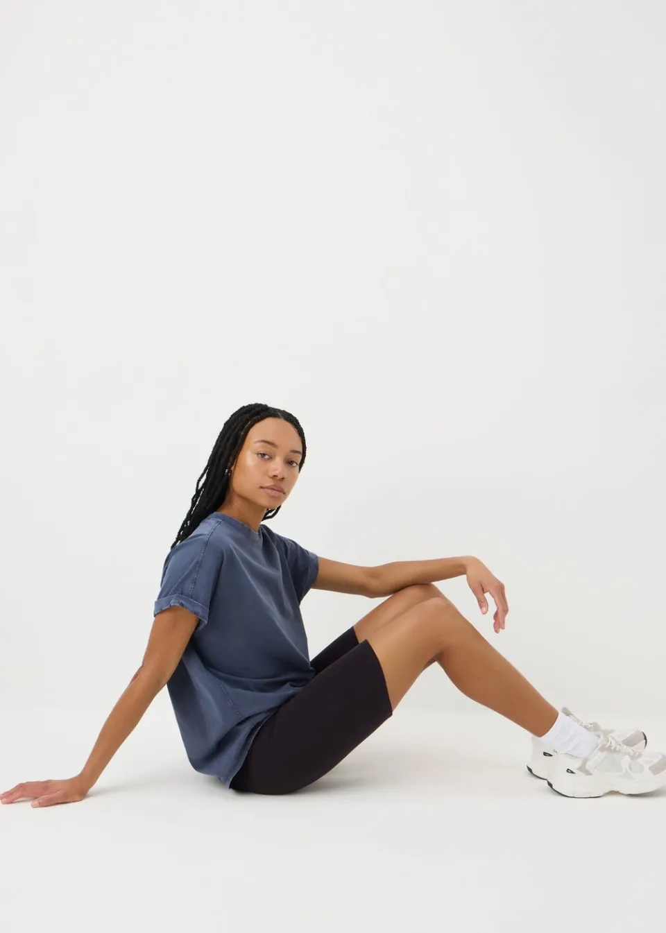 Shorts>Papaya Black Cycle Shorts