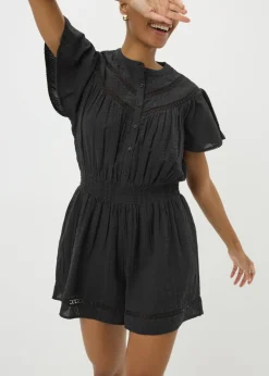 Jumpsuits & Playsuits>Papaya Black Lace Playsuit