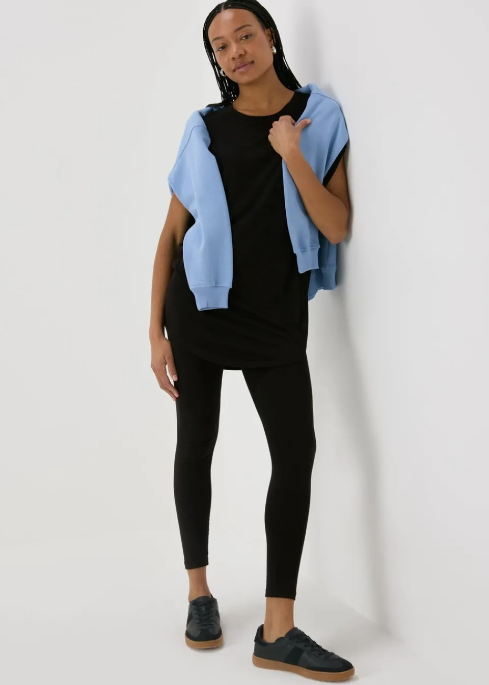 Tops>Papaya Longline T-Shirt Black
