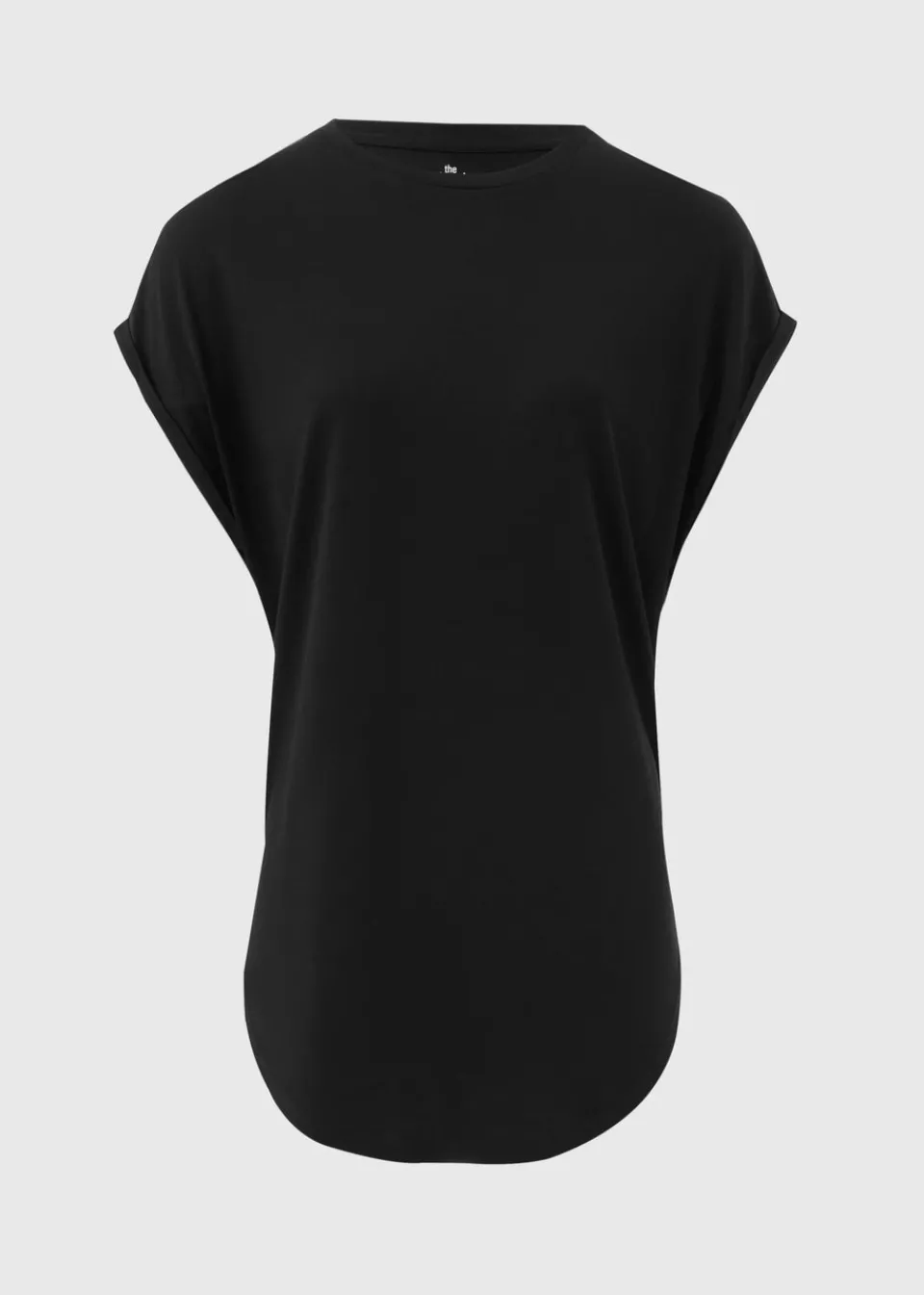 Tops>Papaya Longline T-Shirt Black