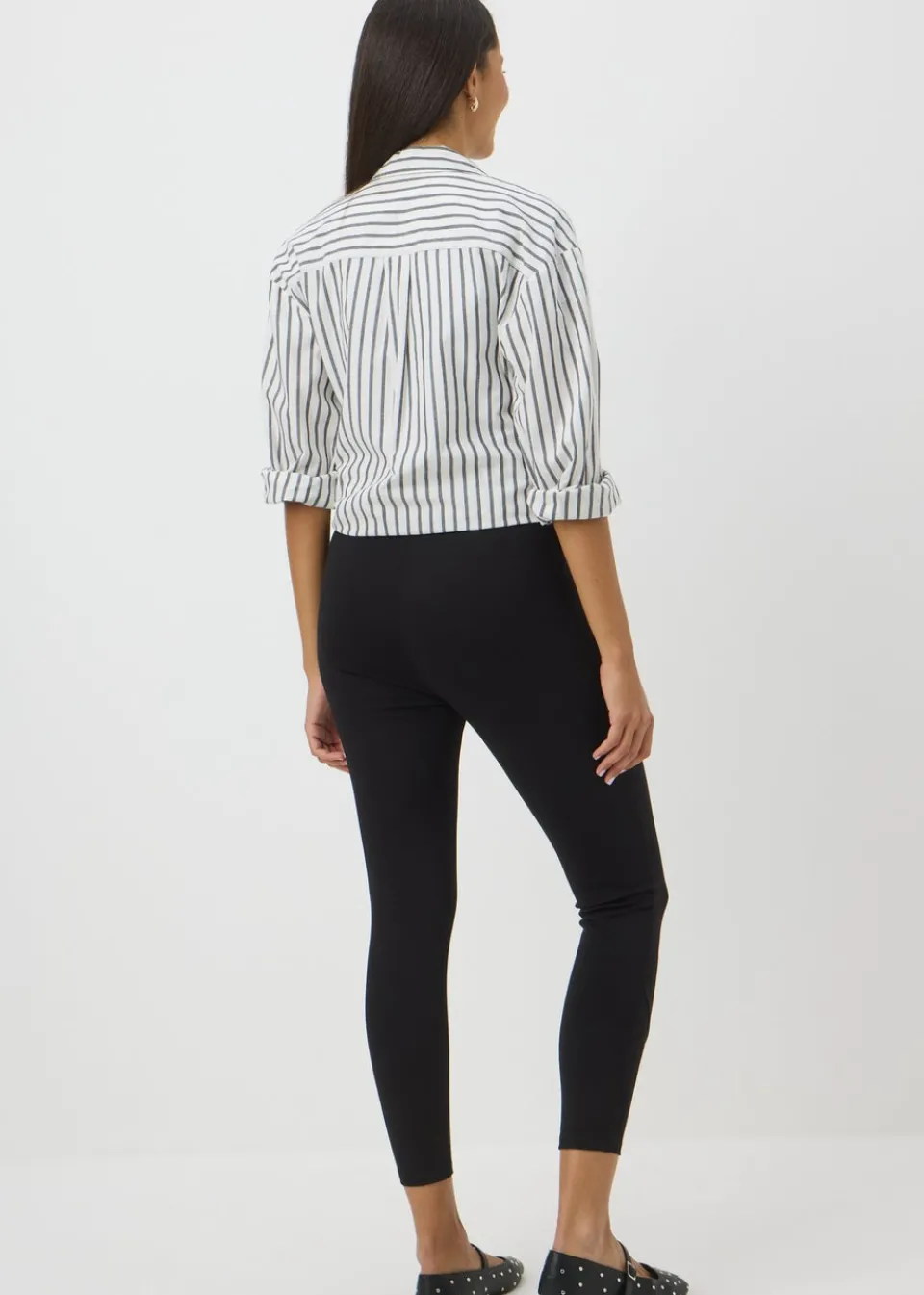 Loungewear> Black Ponte Leggings