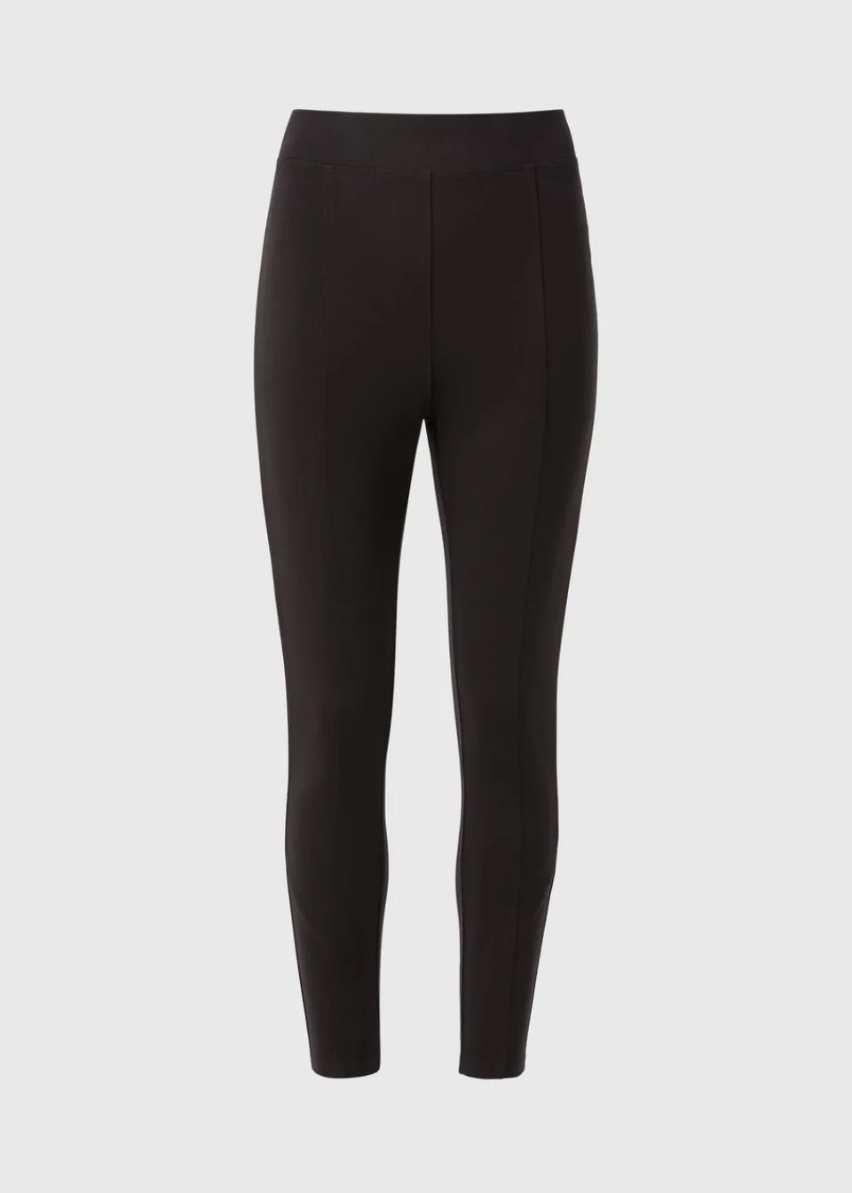Loungewear> Black Ponte Leggings