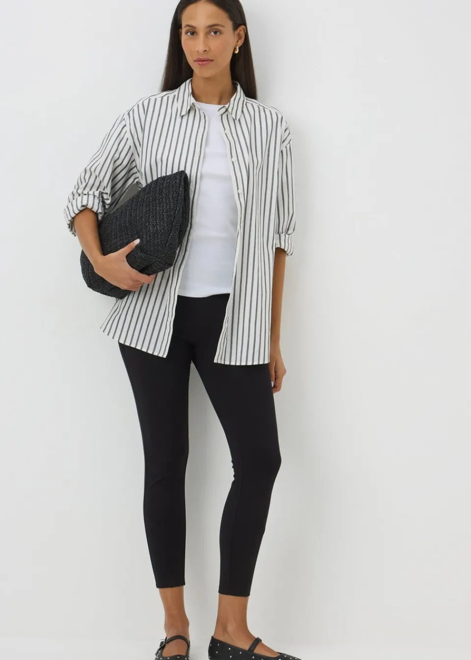 Loungewear> Black Ponte Leggings