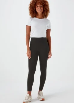 Loungewear>Papaya Black Ponte Leggings