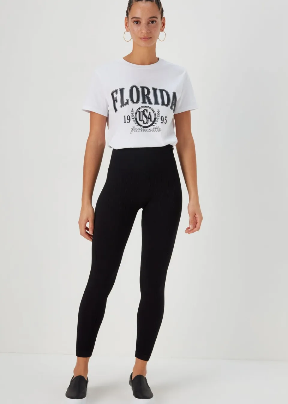 Loungewear>Papaya Seamless Leggings Black