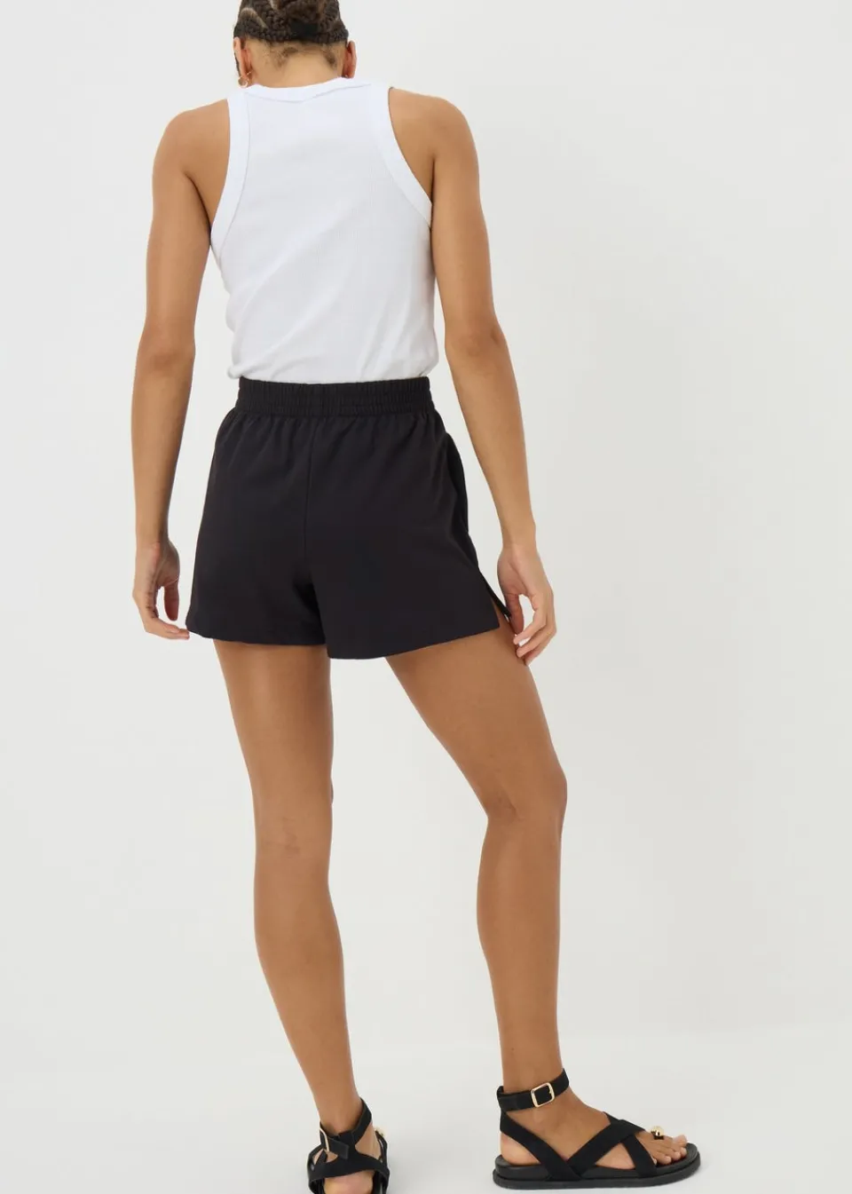 Shorts>Papaya Black Value Shorts