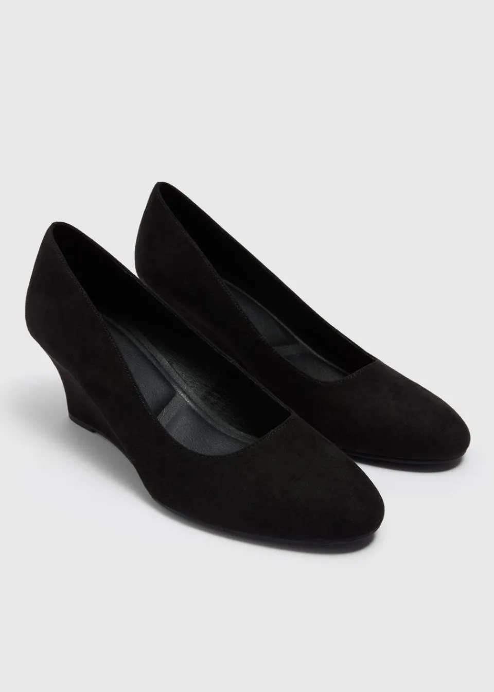 Footwear> Black Wedge Heels