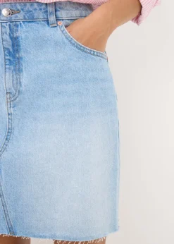 Skirts>Papaya Denim Blue Lightwash Mini Skirt
