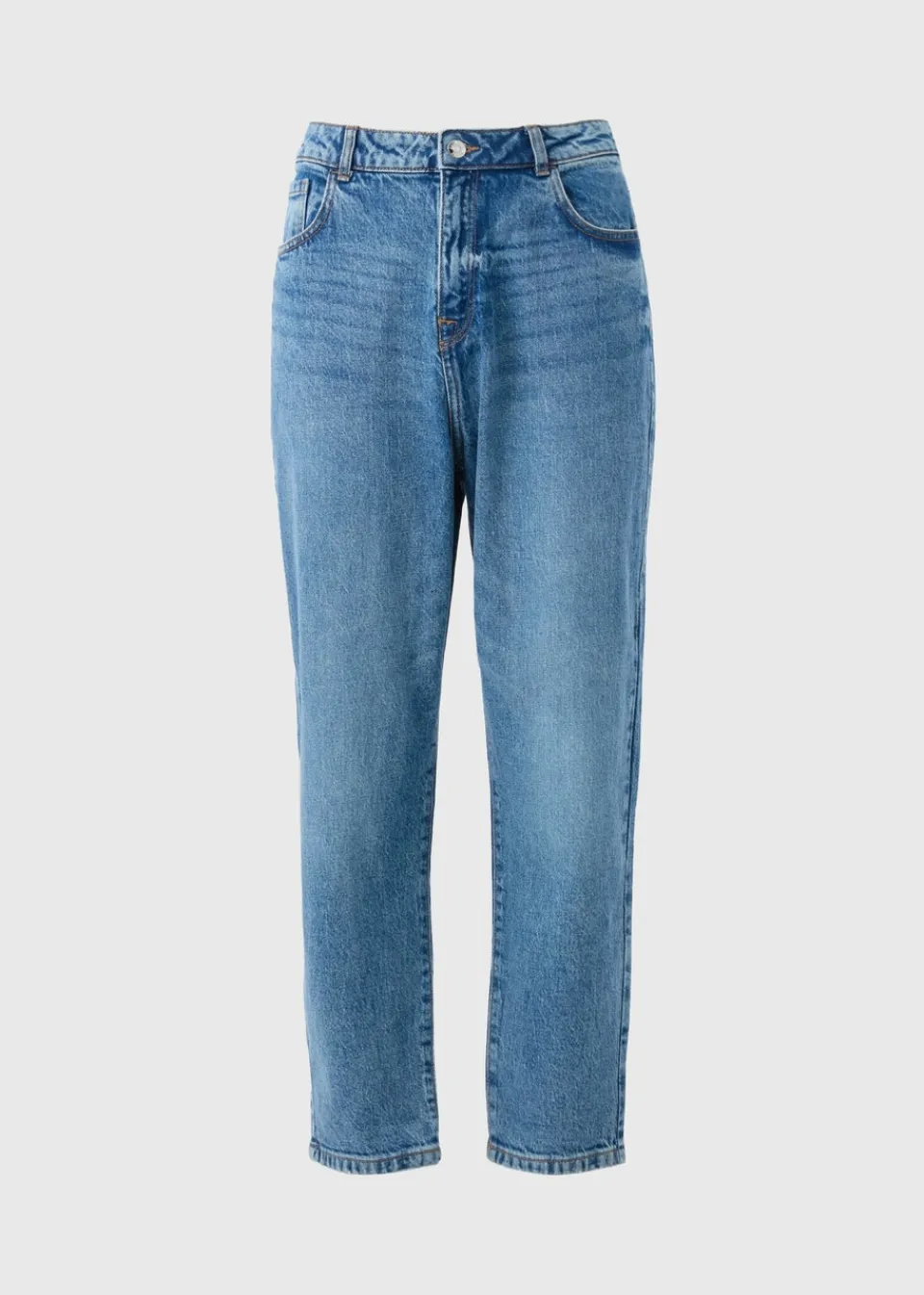 Jeans & Jeggings>Papaya Denim Blue Mid Wash Mom Style Jeans MidWash