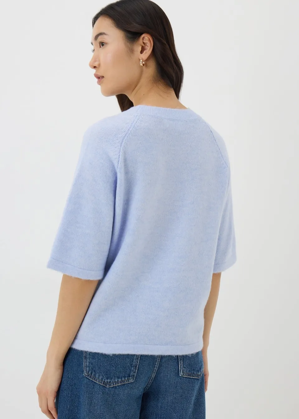 Tops>Papaya Short Sleeve Jumper Blue