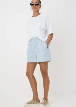 Shorts>Papaya Blue Stripe Pull On Shorts