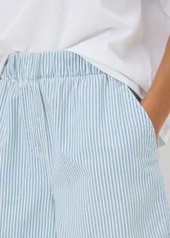 Shorts>Papaya Blue Stripe Pull On Shorts
