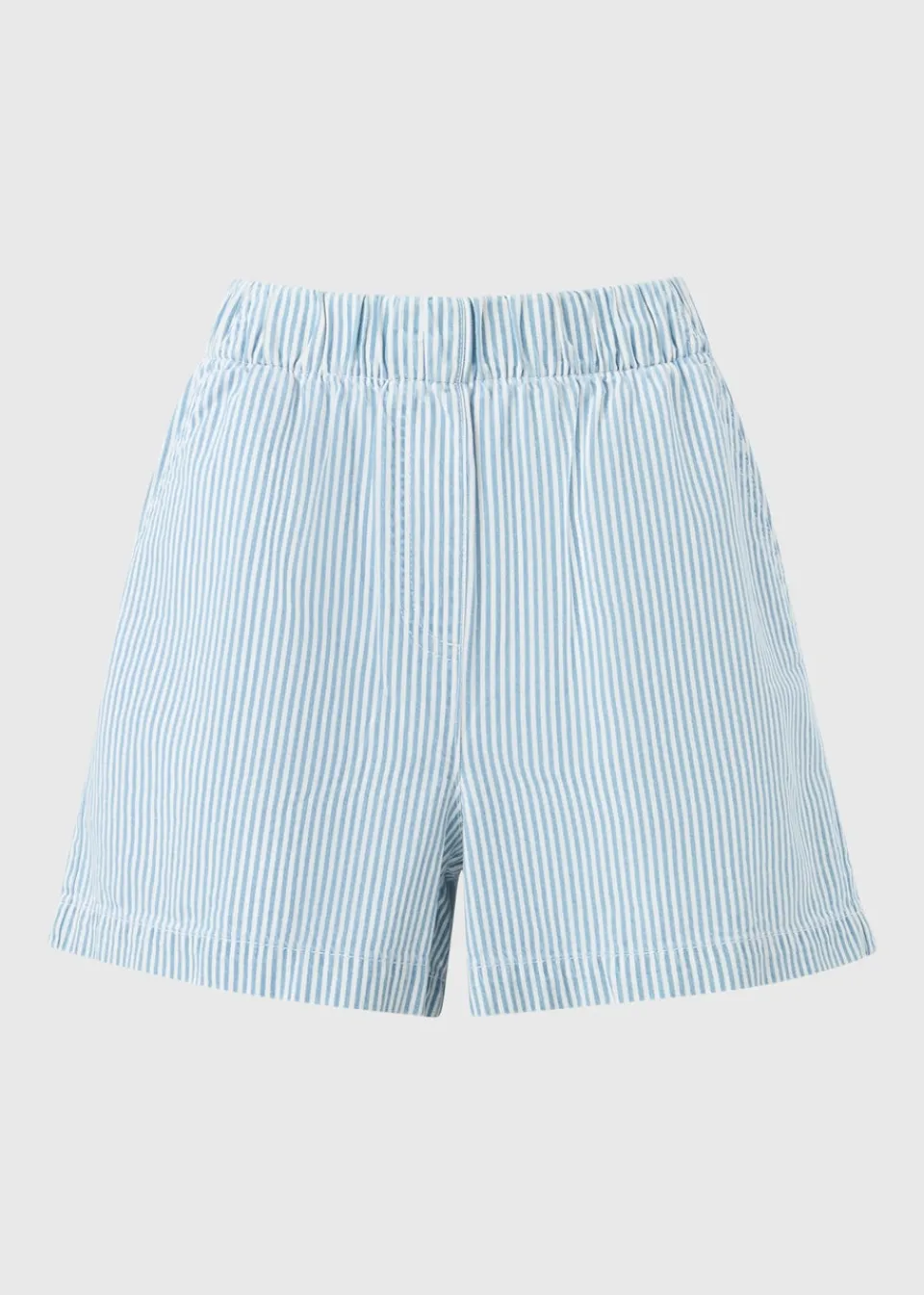 Shorts>Papaya Blue Stripe Pull On Shorts