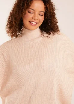 Tops>Blue Vanilla Asymmetric Hem Detail Jumper