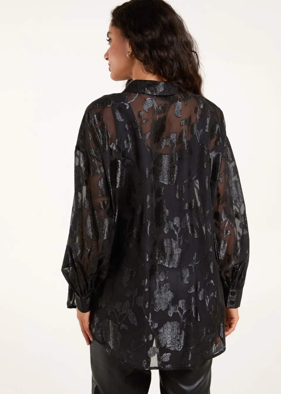 Blouses & Shirts>Blue Vanilla Black Born Out Shirt