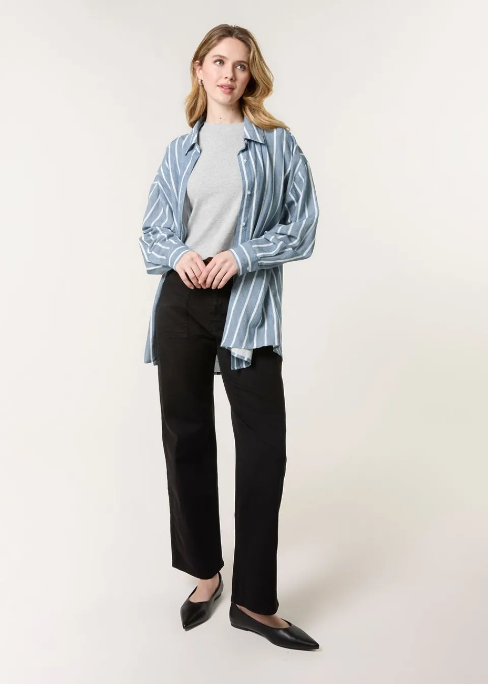 Trousers>Blue Vanilla Black Wide Leg Pocket Trouser