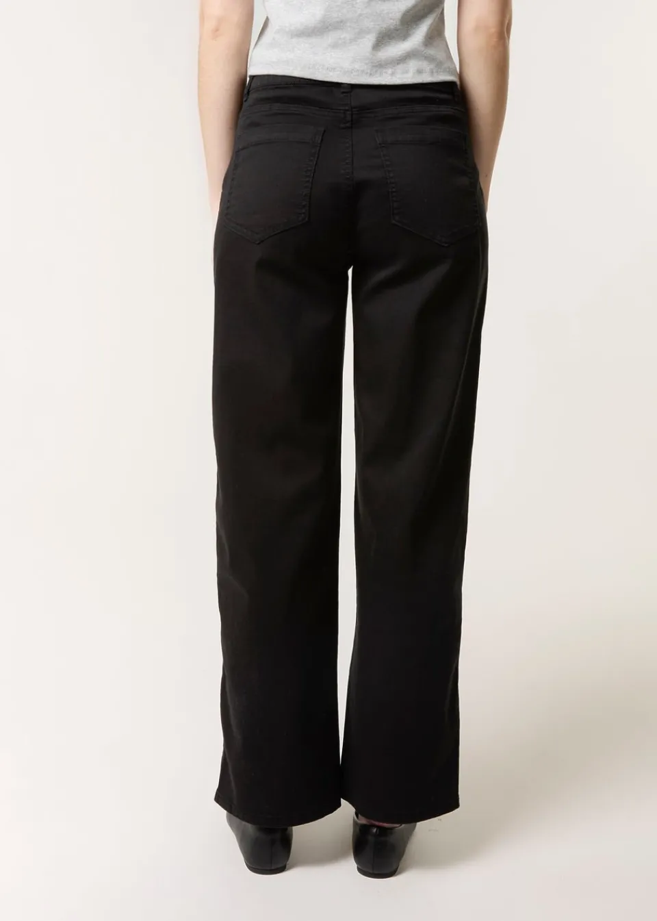 Trousers>Blue Vanilla Black Wide Leg Pocket Trouser