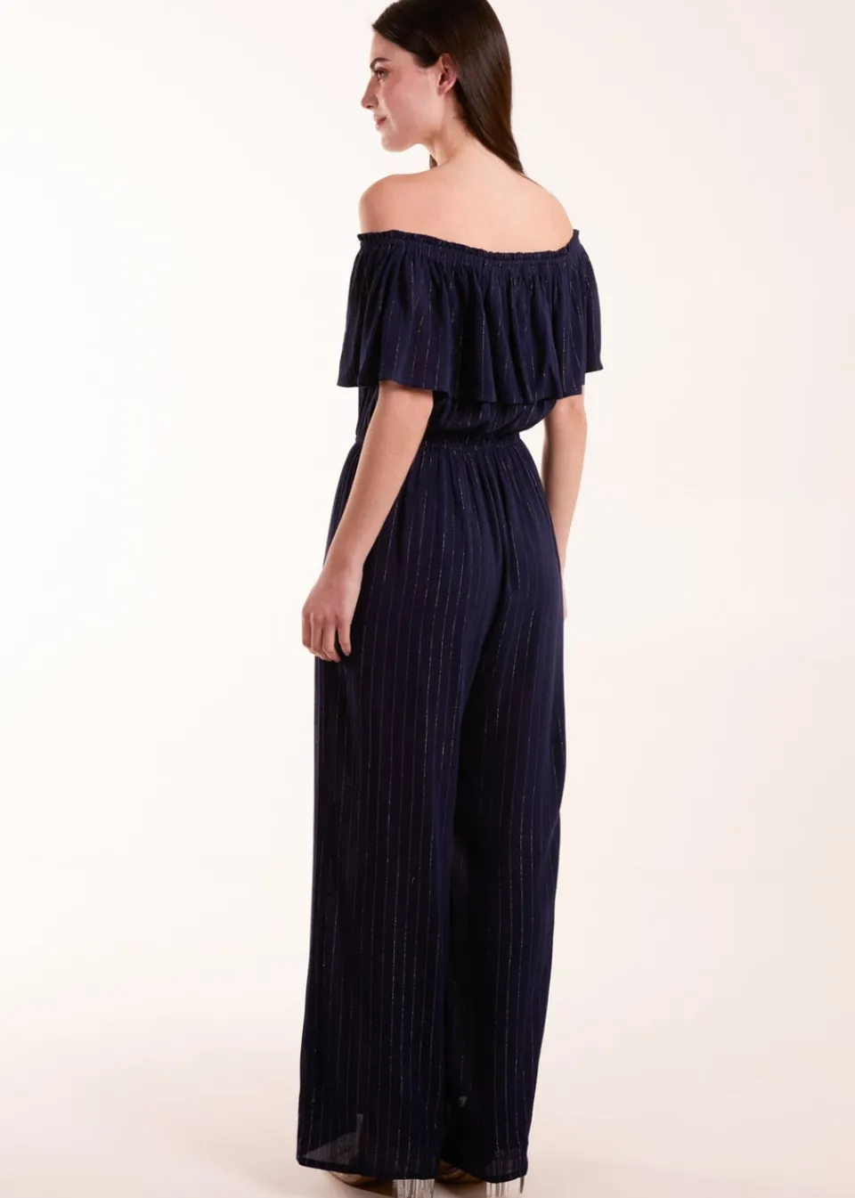 Jumpsuits & Playsuits>Blue Vanilla Bardot Jumpsuit Blue