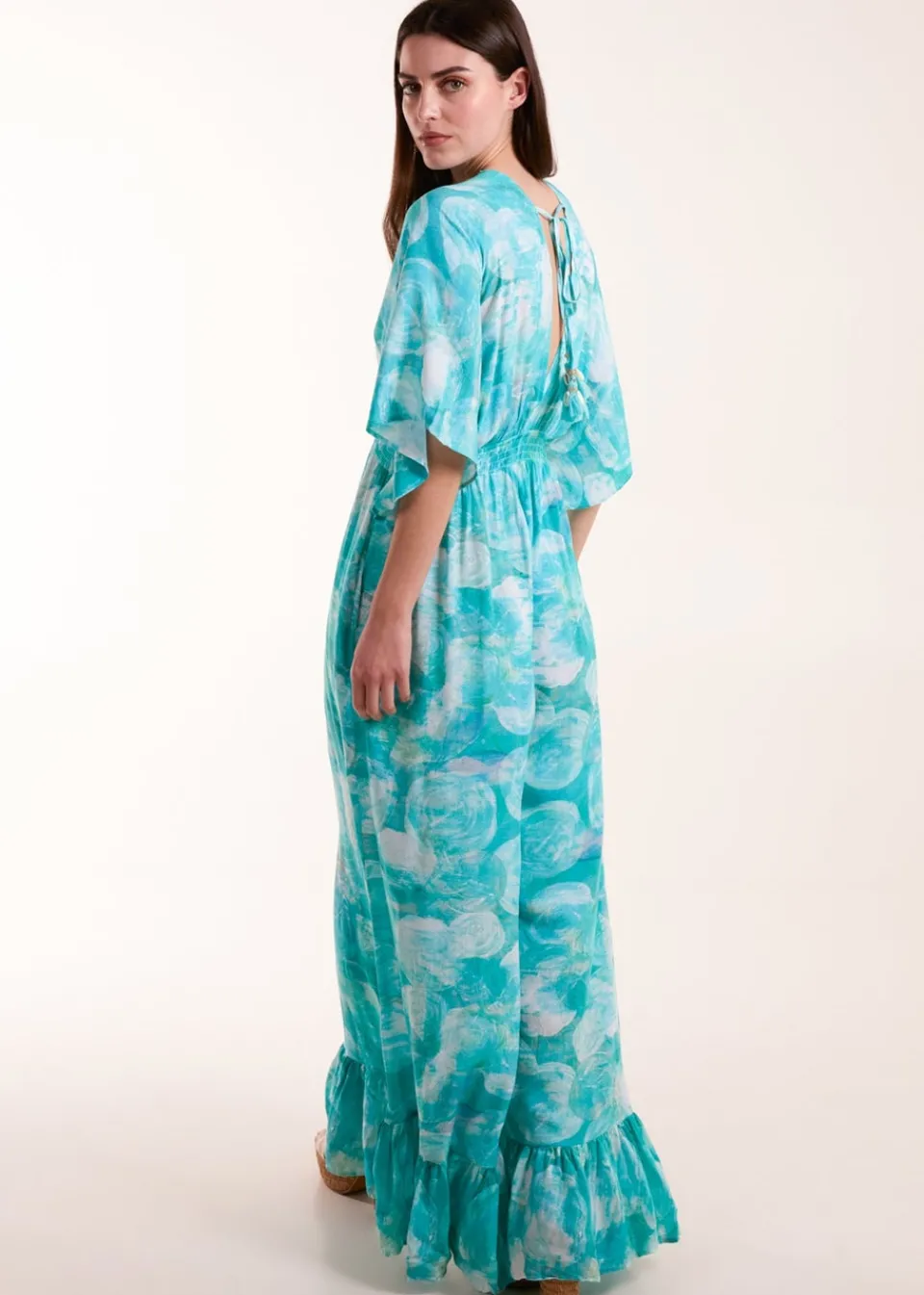Jumpsuits & Playsuits>Blue Vanilla Blue V Back And Front Jumpsuit
