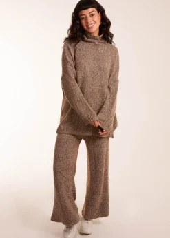 Tops>Blue Vanilla Cosy High Neck Jumper Set