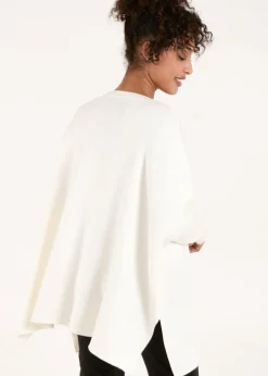 Tops>Blue Vanilla Ivory Diamante V Neck Jumper