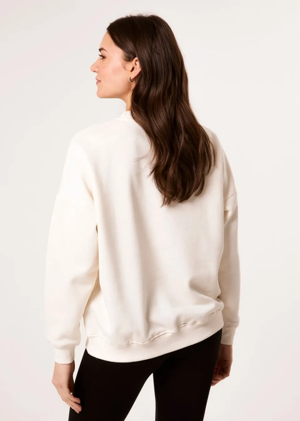 Tops>Blue Vanilla Ivory Weekend Denim Applique Sweatshirt