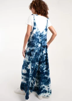 Jumpsuits & Playsuits>Blue Vanilla Navy Tie Dye Wide Leg Jumpsuit