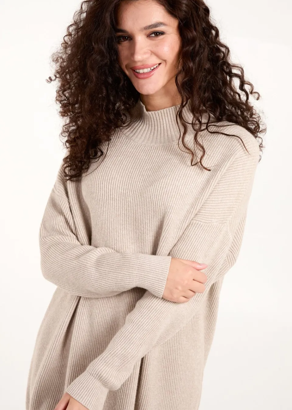 Tops>Blue Vanilla Stone Ribbed Jumper & Knit Legging Set