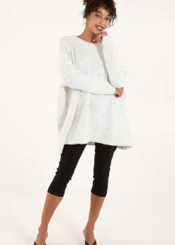 Tops>Blue Vanilla Stone Round Neck Jumper