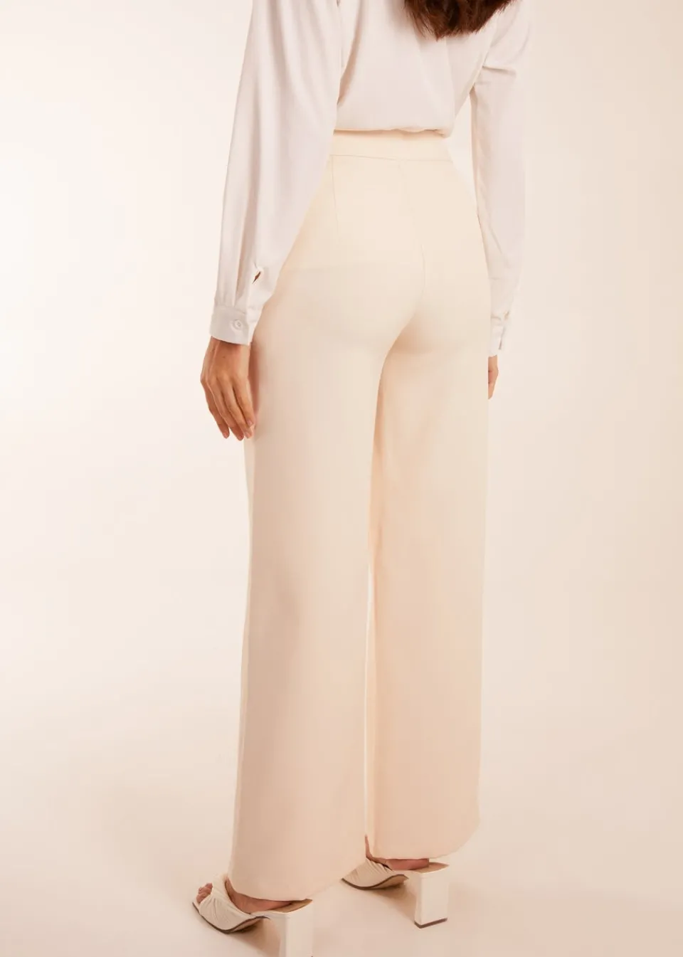 Trousers>Blue Vanilla Stone Wide Leg Suit Trousers