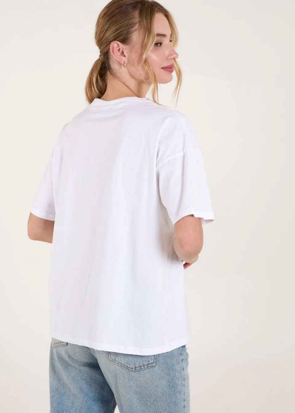 T-Shirts>Blue Vanilla White Sequin Cruise T-Shirt