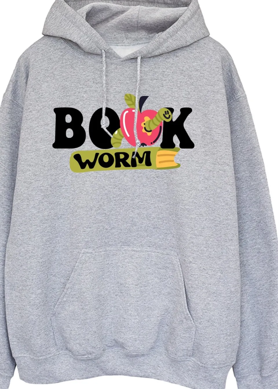 Loungewear>Brands In Grey World Book Day Book Worm Heather Hoodie
