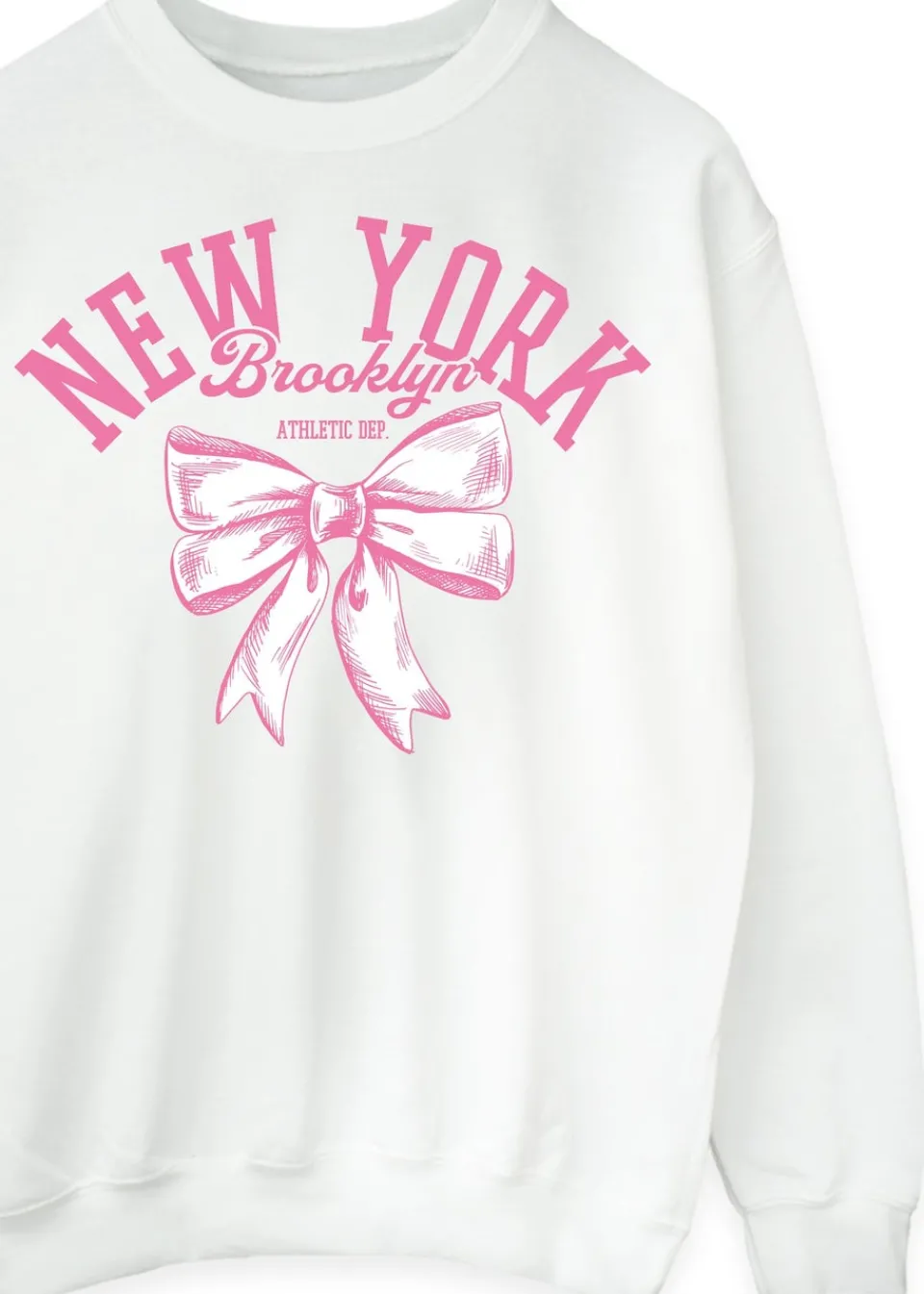 Tops>Brands In New York Ballet Bow White Sweatshirt