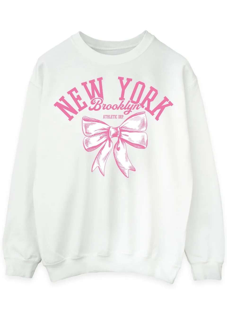 Tops>Brands In New York Ballet Bow White Sweatshirt