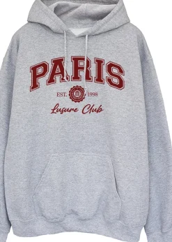 Tops>Brands In Paris Leisure Club Heather Grey Hoodie
