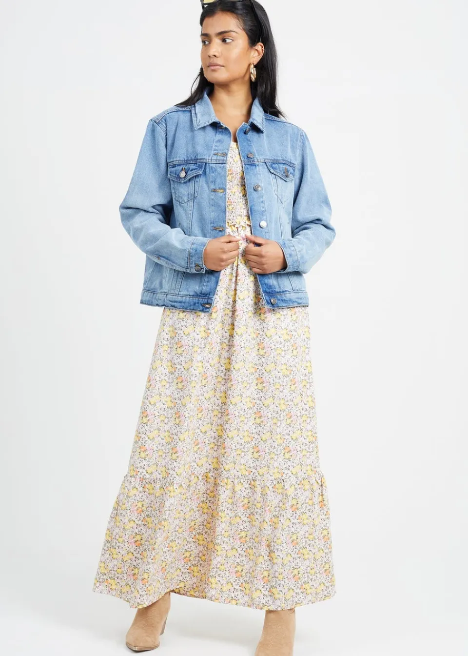 Coats & Jackets>Brave Soul Western Style Denim Jacket Blue