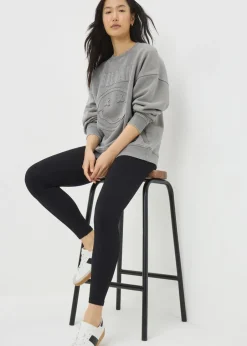 Tops>Nirvana Charcoal Washed Sweatshirt