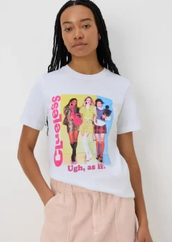 T-Shirts>Clueless White As If T-Shirt