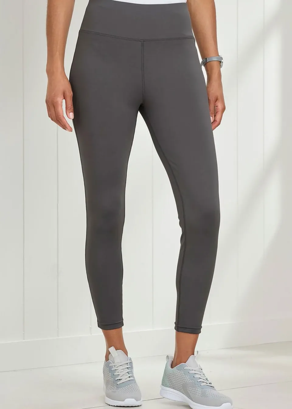 Loungewear>Cotton Traders Dark Grey Stretch Leggings