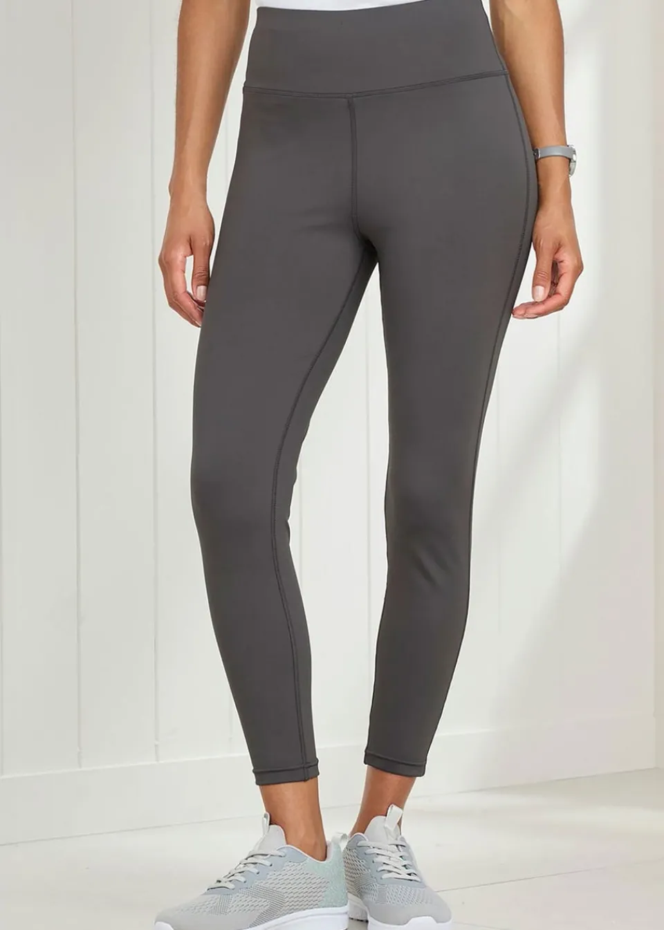 Loungewear>Cotton Traders Dark Grey Stretch Leggings