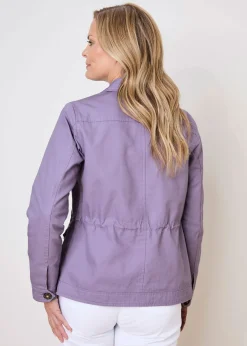 Coats & Jackets>Cotton Traders Heather Cotton Cargo Jacket with Pockets