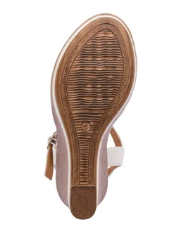 Footwear>Cotton Traders Linen Wedge Sandals