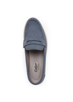 Footwear>Cotton Traders Pale Blue Loafer