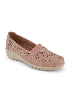 Footwear>Cotton Traders Pale Pink Soft Step Elasticated Slip On Shoes