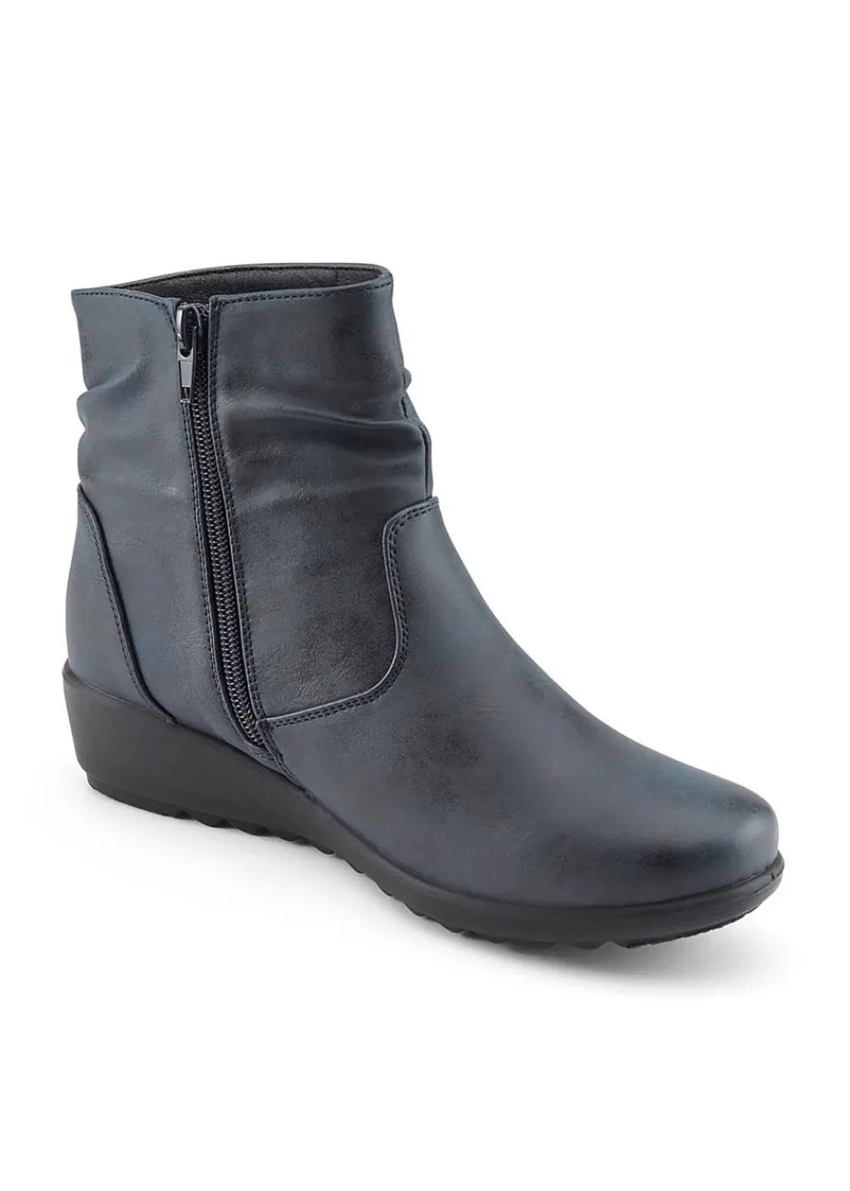 Footwear>Cotton Traders Slate Dark Blue Core Comfort Flexisole Boots
